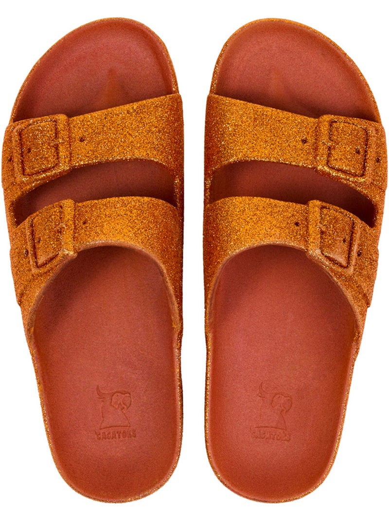 Sandales plates Femme TRANCOSO Brique - Kiabi