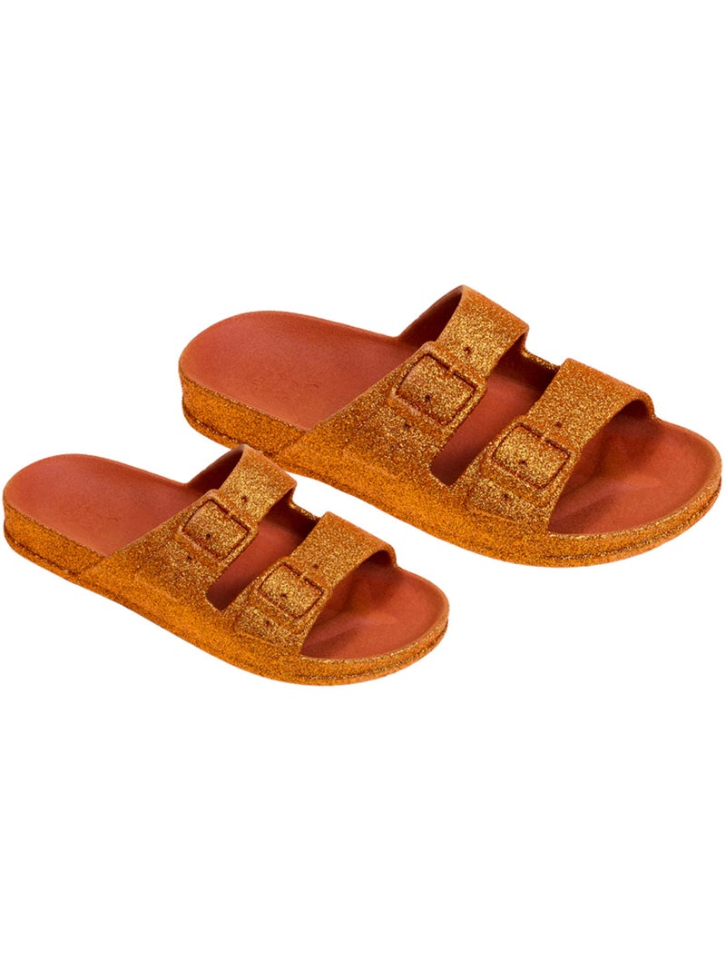 Sandales plates Femme TRANCOSO Brique - Kiabi