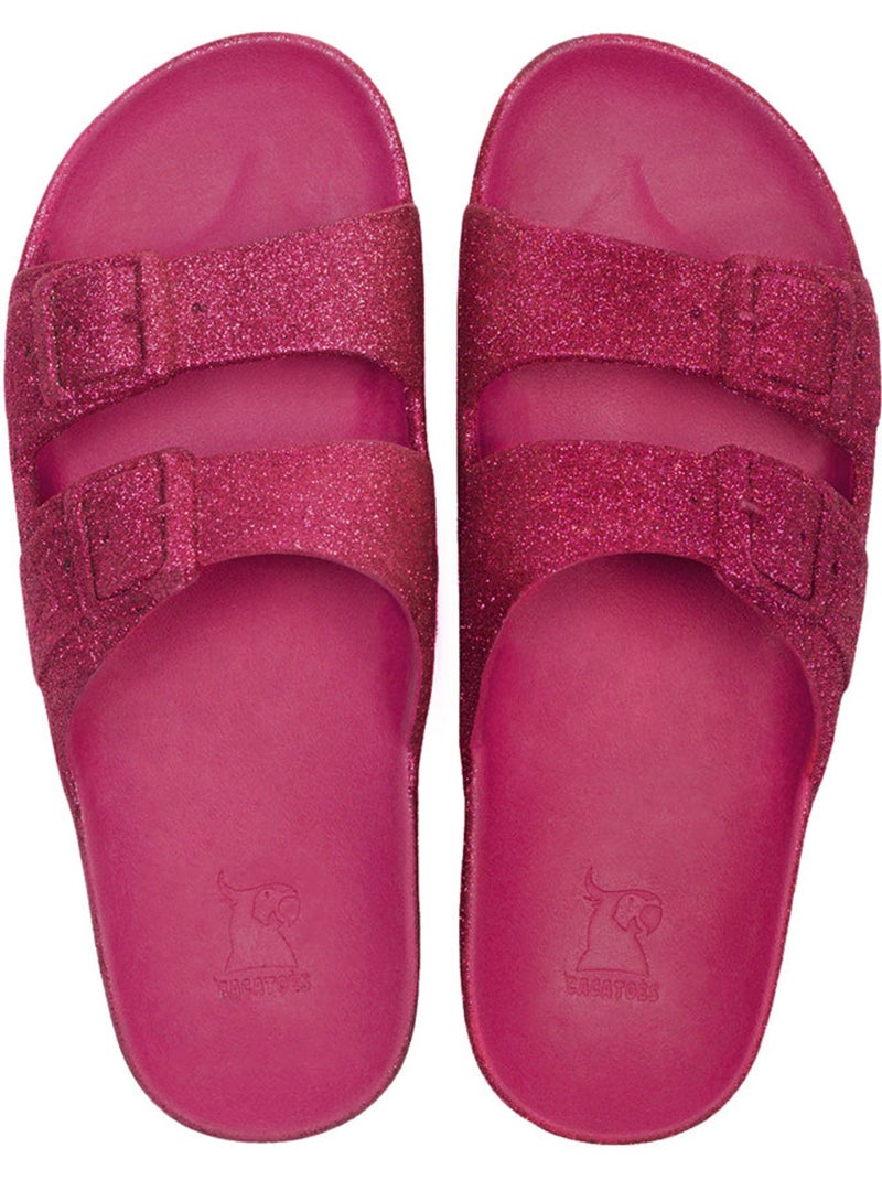 Sandales plates Femme TRANCOSO Framboise - Kiabi