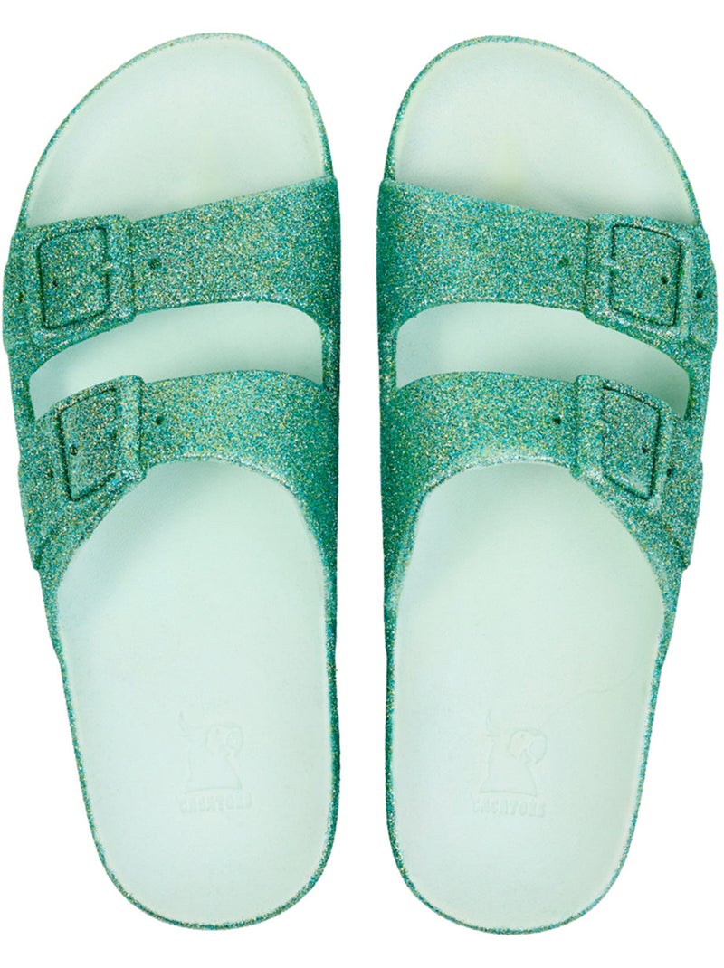 Sandales plates Femme TRANCOSO Gris nuage - Kiabi
