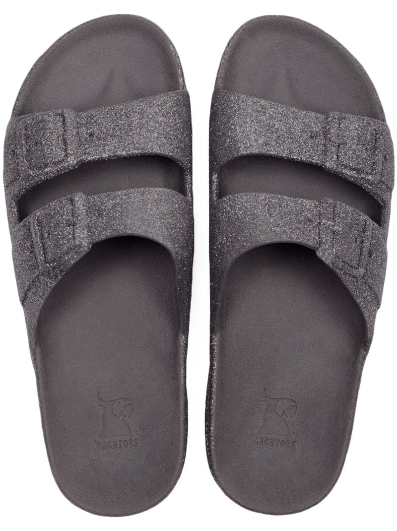 Sandales plates Femme TRANCOSO Gris - Kiabi