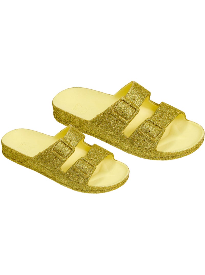 Sandales plates Femme TRANCOSO Jaune - Kiabi