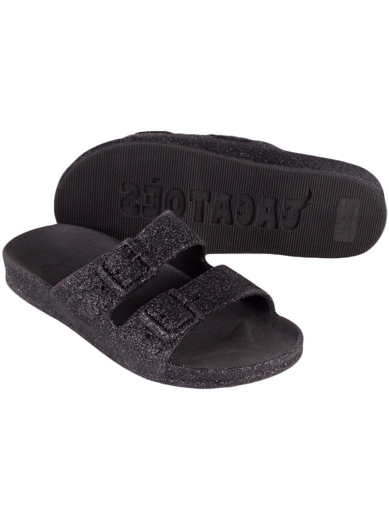 Sandales plates Femme TRANCOSO Noir Noir - Kiabi