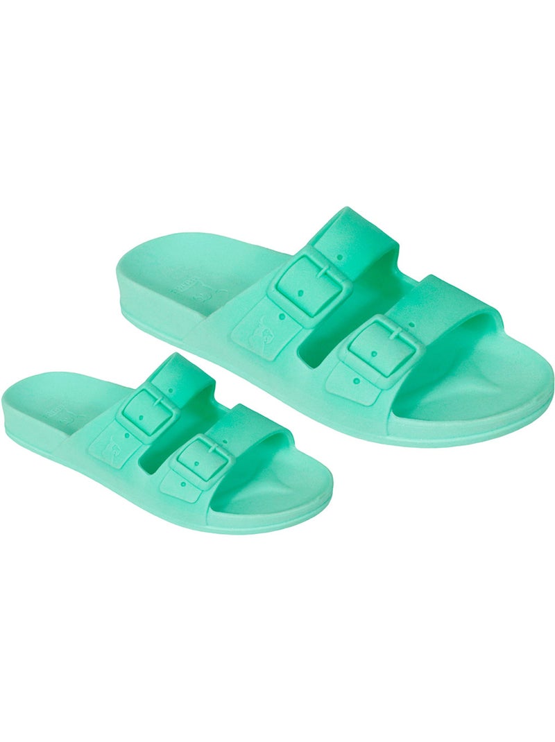 Sandales plates Femme Turquoise - Kiabi