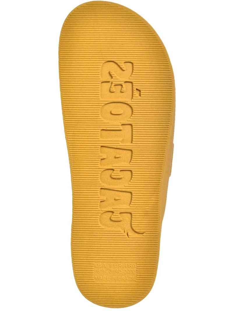 Sandales plates Florianopolis Cacatoès Moutarde - Kiabi