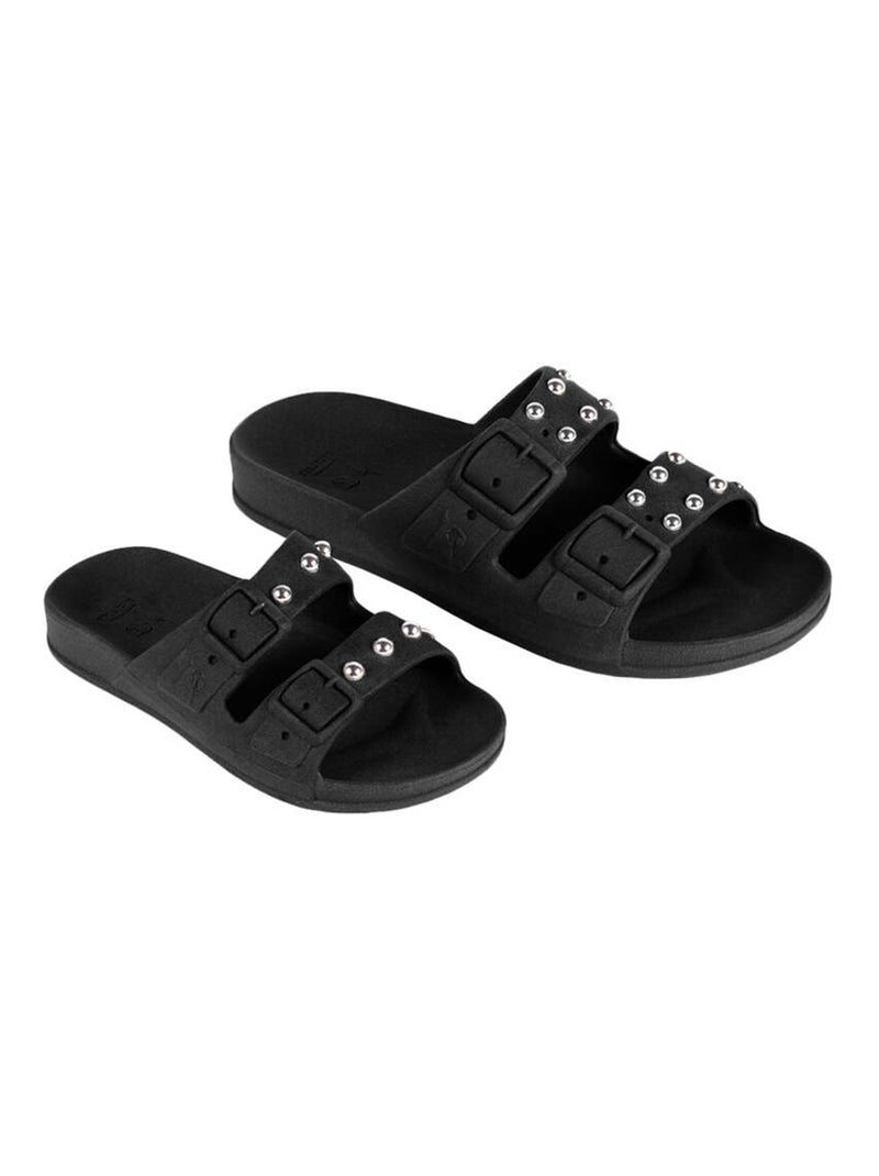 Sandales plates Florianopolis Cacatoès Noir - Kiabi