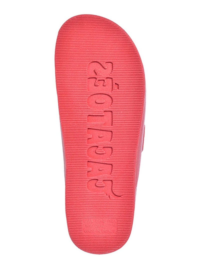 Sandales plates Florianopolis Cacatoès Rouge - Kiabi