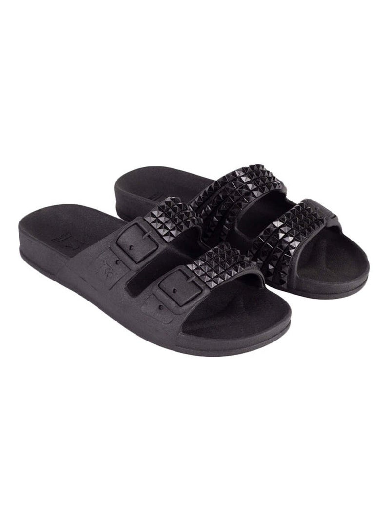 Sandales plates Flox Cacatoès Noir - Kiabi
