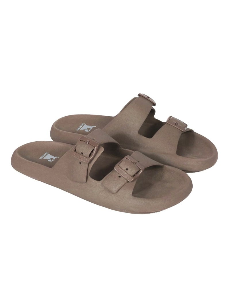 Sandales plates Jessy Classic Cacatoès Taupe - Kiabi