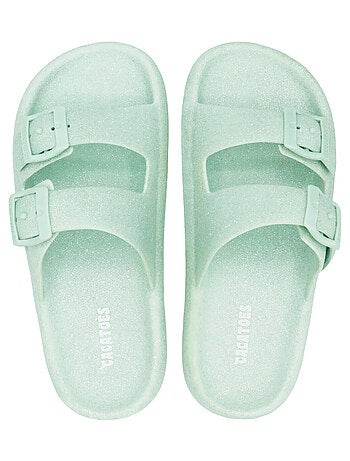 Sandales plates Jessy Glitter Cacatoès