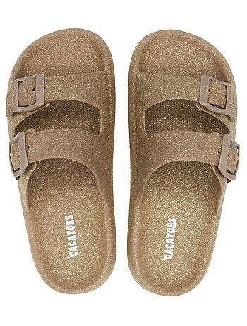 Sandales plates Jessy Glitter Cacatoès