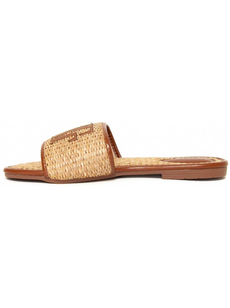 Sandales Plates Matériel Synthétique Montevita Camel - Kiabi