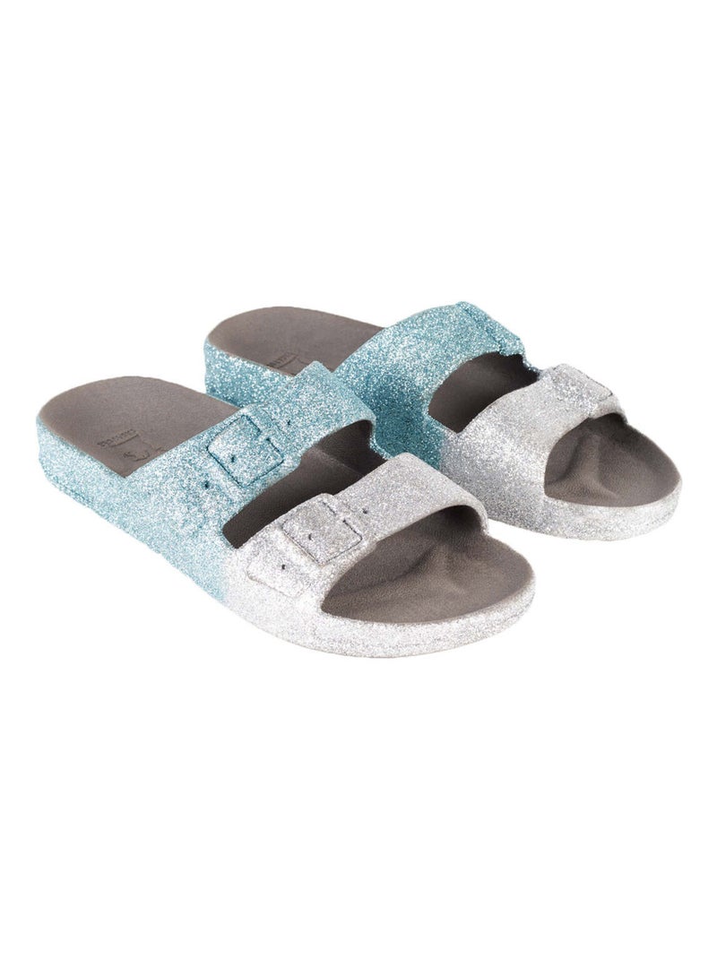 Sandales plates Mossoro Cacatoès Gris Bleu - Kiabi