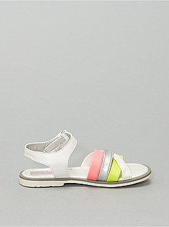 Sandales plates multicolores - Kiabi