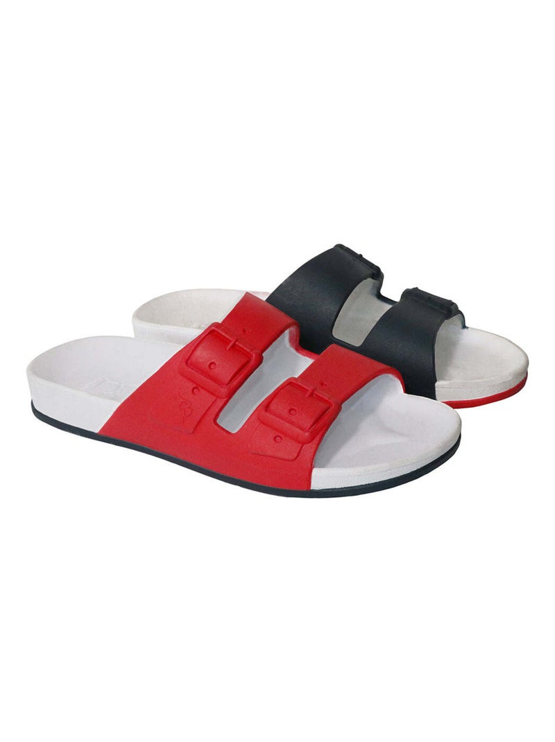 Sandales plates Natal Cacatoès Blanc - Kiabi