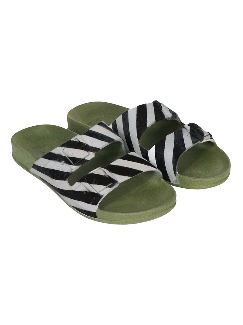 Sandales plates Natal Cacatoès Kaki - Kiabi