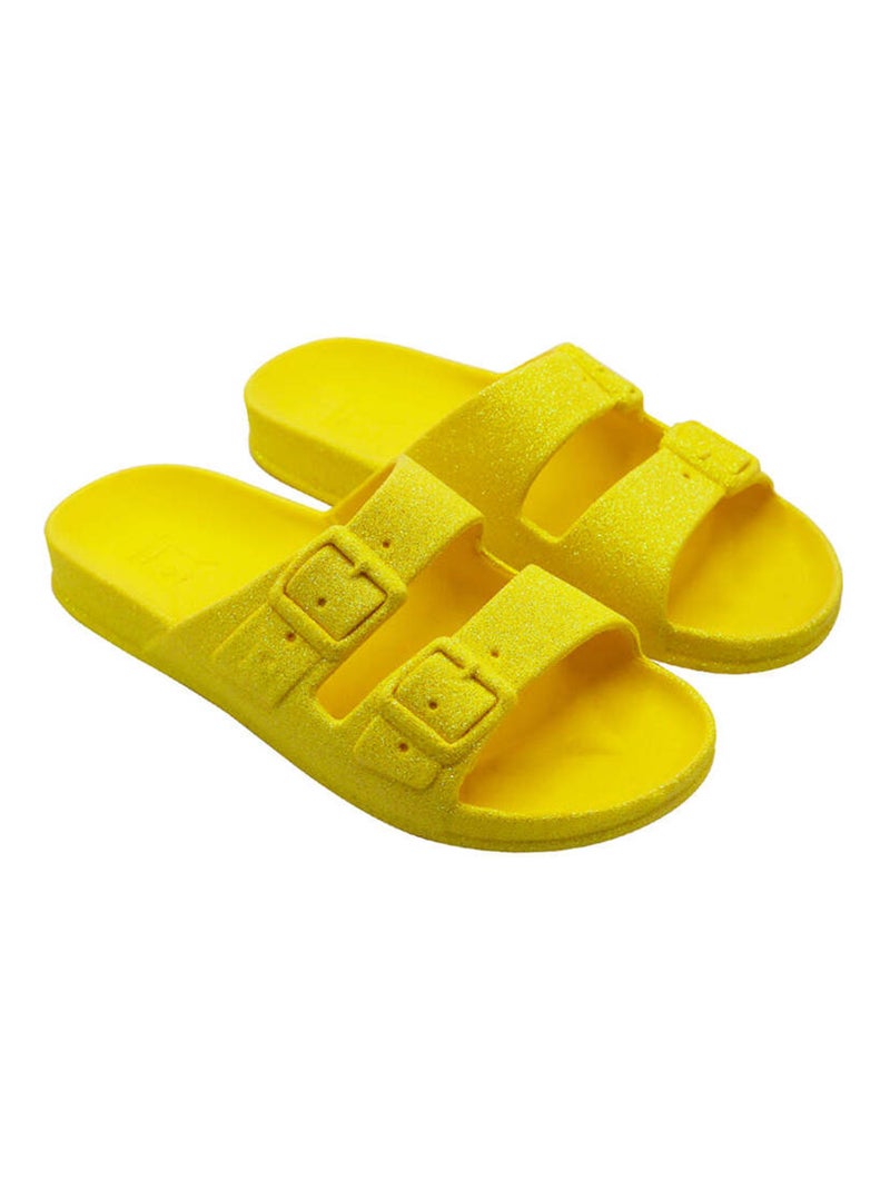 Sandales plates Neon Cacatoès Jaune clair - Kiabi
