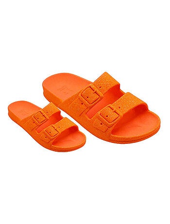 Sandales plates Neon Cacatoès