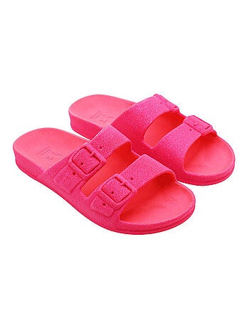 Sandales plates Neon Cacatoès