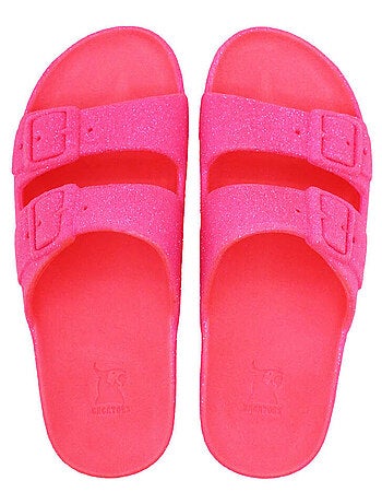 Sandales plates Neon Cacatoès