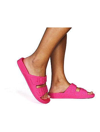 Sandales plates Neon Cacatoès