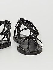 chaussures plates noires