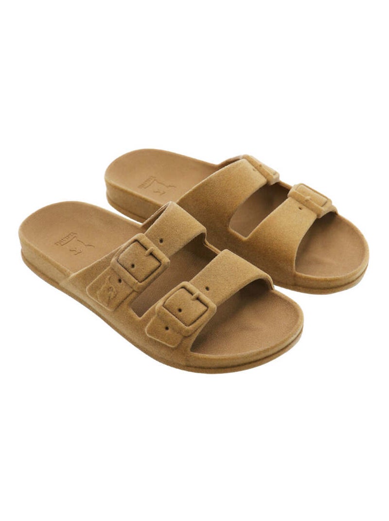 Sandales plates Nuvem Cacatoès Camel - Kiabi