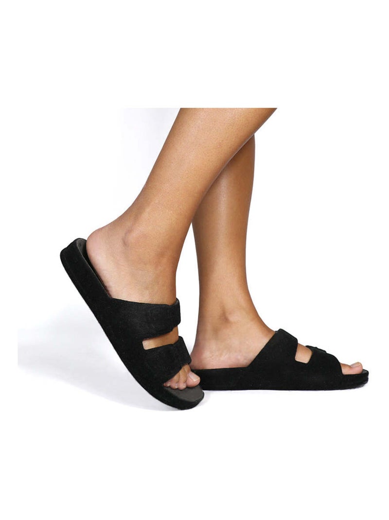 Sandales plates Nuvem Cacatoès Noir - Kiabi