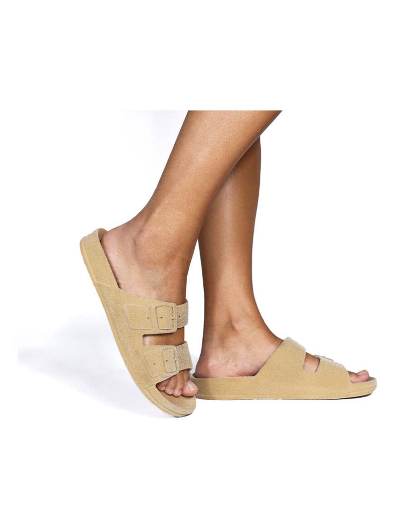 Sandales plates Nuvem Cacatoès Sable - Kiabi