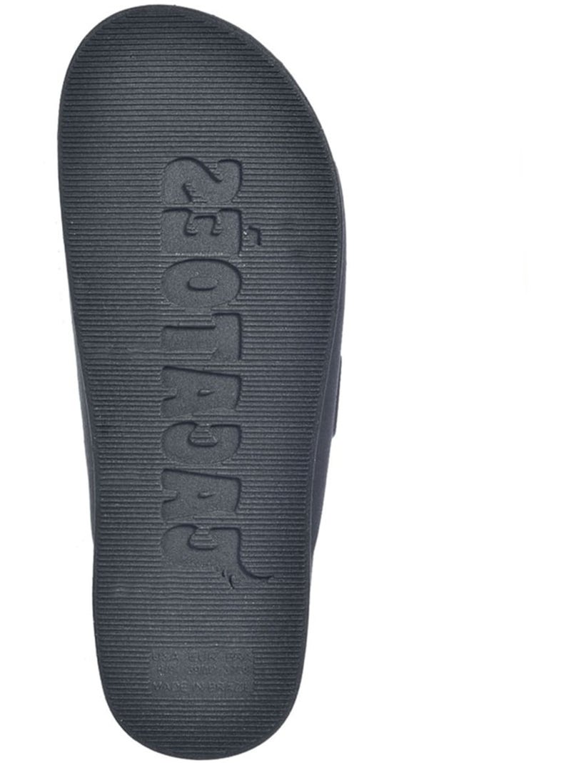 Sandales plates Olhos Cacatoès Noir Multicolore - Kiabi