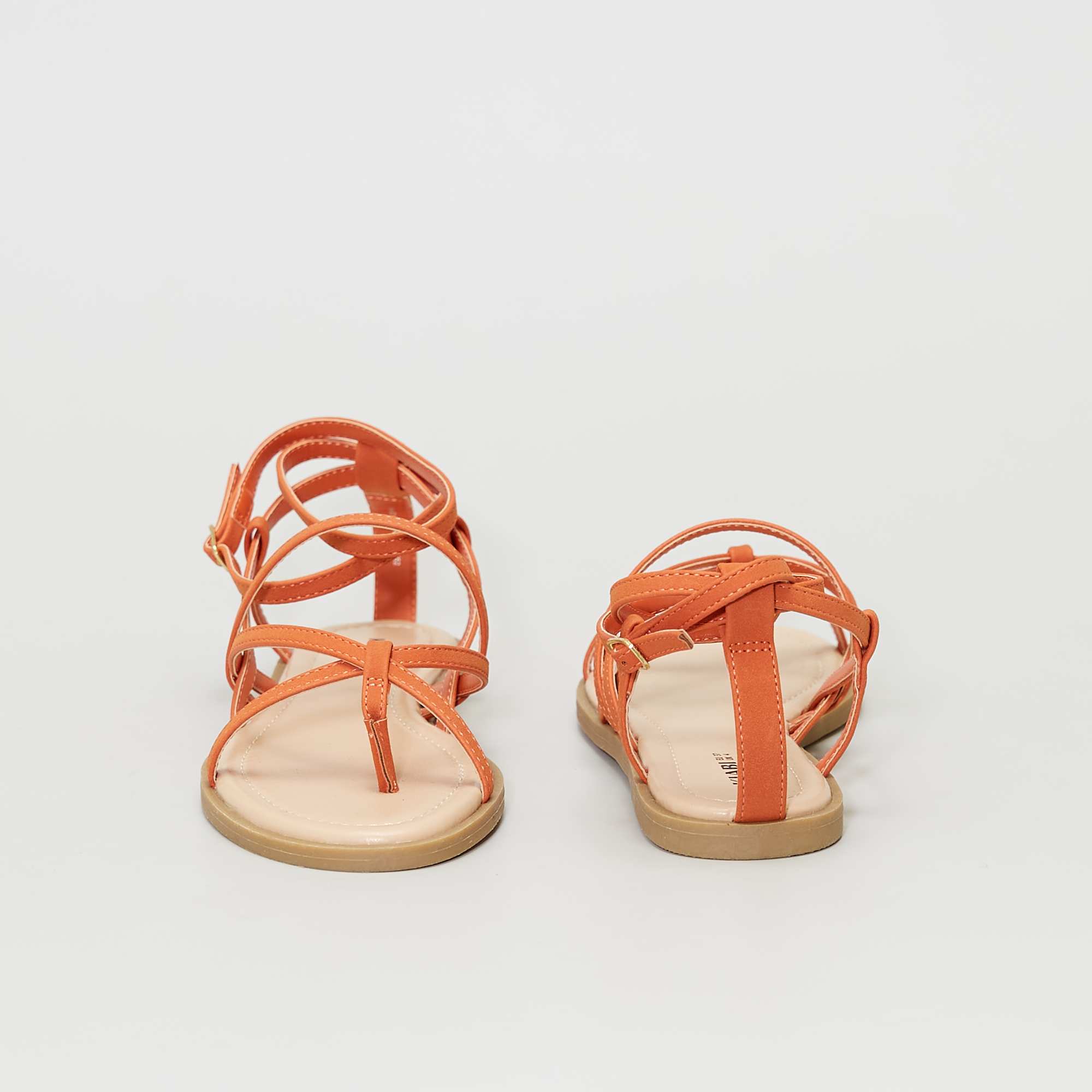 sandales femme orange