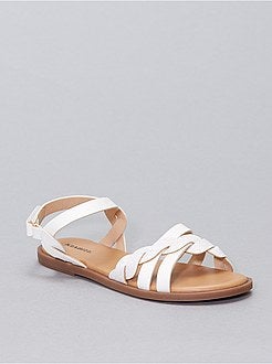 Sandales plates pailletées - Kiabi