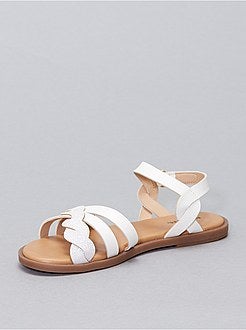 Sandales plates pailletées - Kiabi