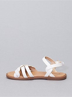 Sandales plates pailletées - Kiabi