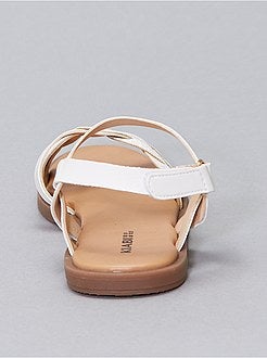 Sandales plates pailletées - Kiabi