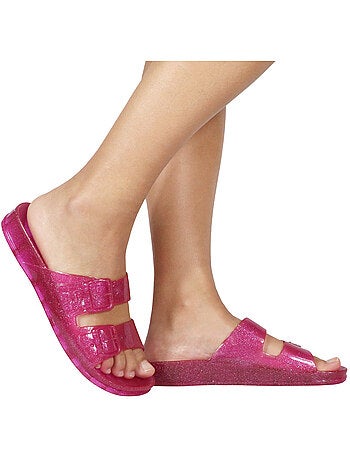 Sandales plates ? paillette Femme ANJO GLITTER
