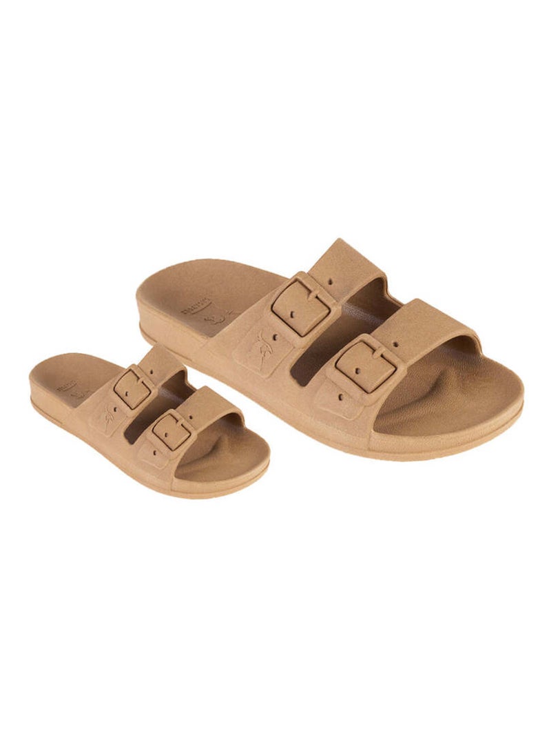 Sandales plates Rio De Janeiro Cacatoès Camel - Kiabi