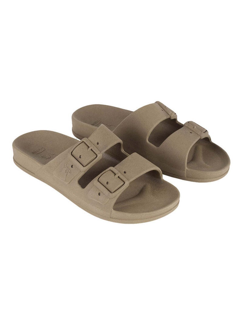 Sandales plates Rio De Janeiro Cacatoès Gris Beige Gris - Kiabi