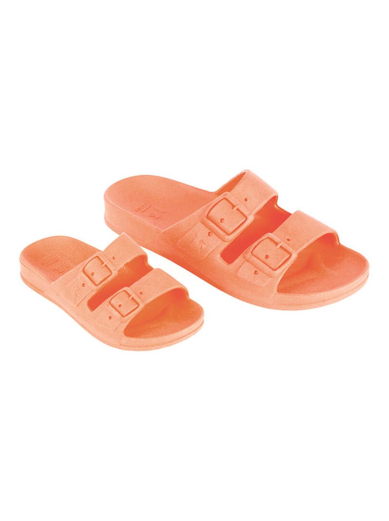 Sandales plates Rio De Janeiro Cacatoès Saumon - Kiabi