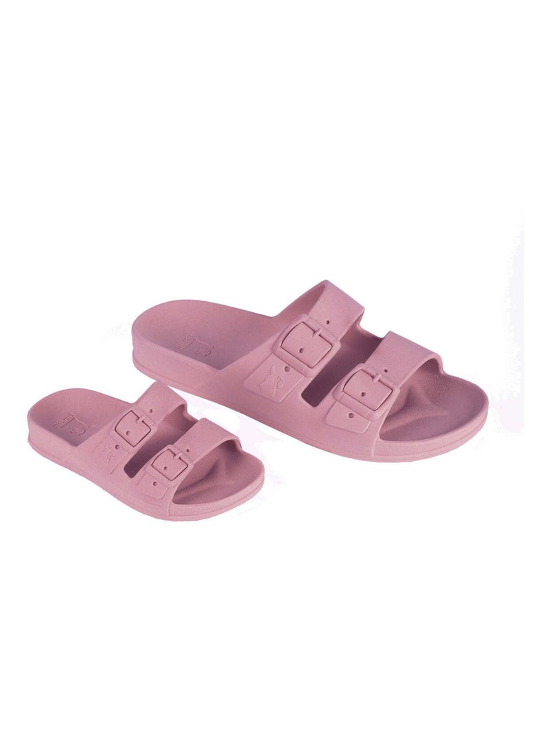 Sandales plates Rio De Janeiro Cacatoès Vieux rose - Kiabi