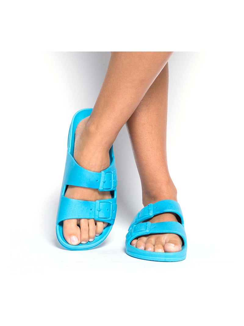 Sandales plates Rio De Janeiro Cacatoès Vieux rose - Kiabi