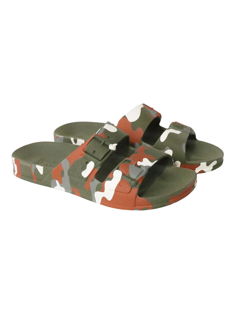 Sandales plates Rondonia Cacatoès Vert kaki - Kiabi