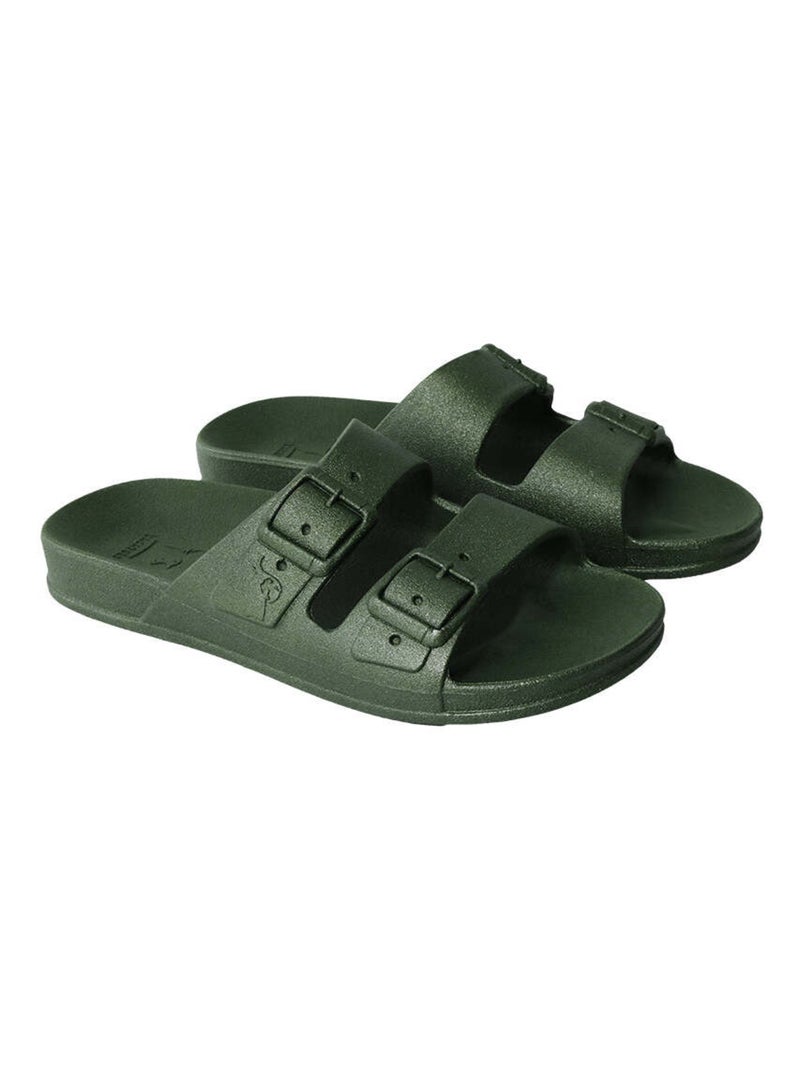 Sandales plates Samba Cacatoès Vert bouteille - Kiabi