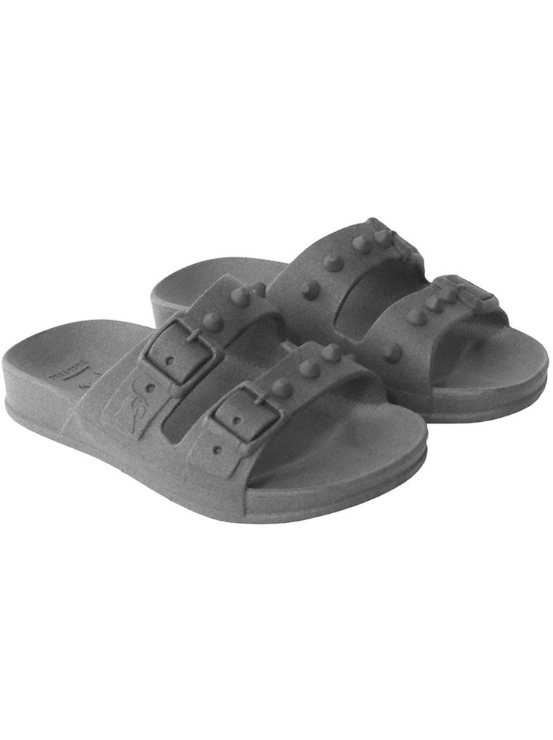 Sandales plates Sao Paulo Cacatoès Gris clair - Kiabi