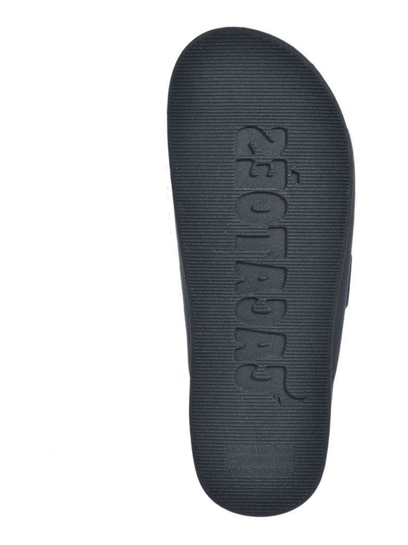 Sandales plates Sao Paulo Cacatoès Noir - Kiabi