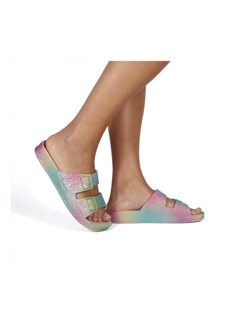 Sandales plates Sereia Cacatoès Craie - Kiabi