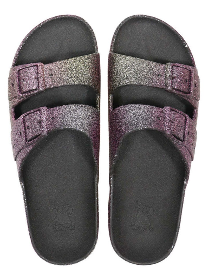 Sandales plates Sereia Cacatoès Noir - Kiabi