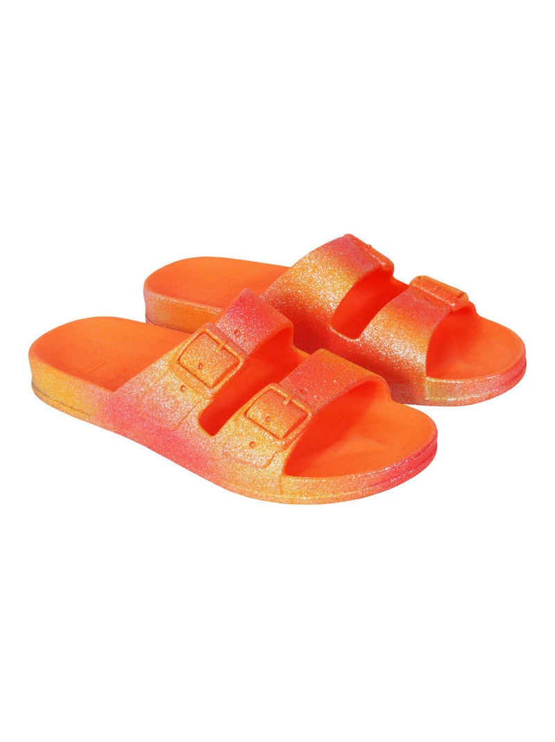 Sandales plates Sereia Cacatoès Orange fluo - Kiabi
