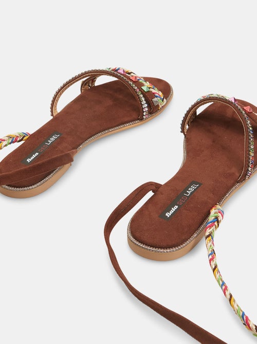 Sandales plates spartiates Bata Red Label - Kiabi