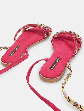 Sandales plates spartiates bata red label